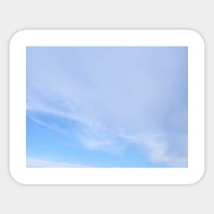 Blue sky, fluffy clouds, aesthetic sky Sticker